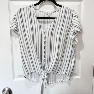 Striped Button Down Top